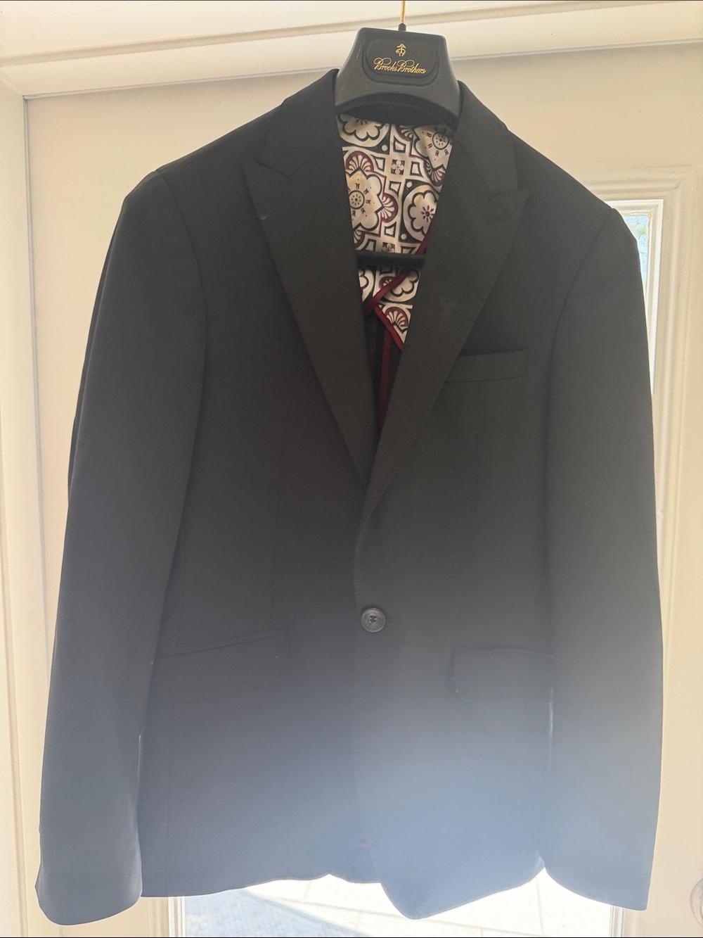 Men's 3-piece suit  Black Single-Button Notch Lapel Blazer, vest and pants